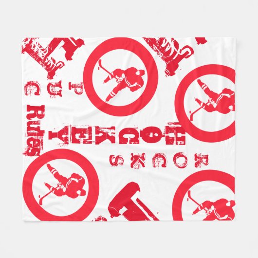 Hockey Fleece Deken (Voorkant (Horizontaal))