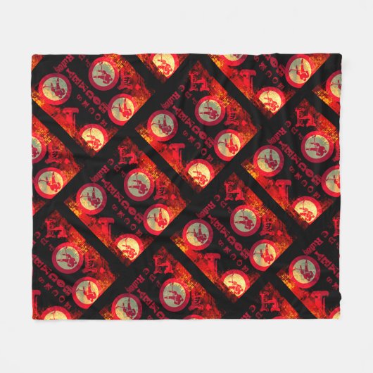 Hockey Fleece Deken (Voorkant (Horizontaal))