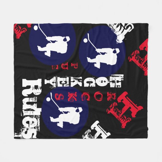 HOCKEY FLEECE DEKEN (Voorkant (Horizontaal))