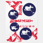 Hockey Fleece Deken (Voorkant)