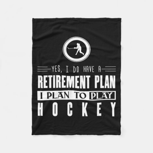 Hockey Fleece Deken (Voorkant)