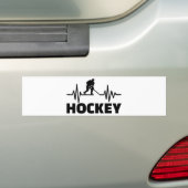 Hockey-frequentie Bumpersticker (Op auto)