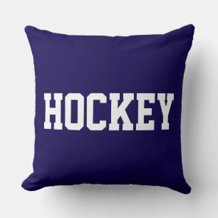 HOCKEY Fun Athletisch Witte Tekst Op Krachtige Mar Kussen