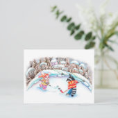Hockey Fun Briefkaart (Staand voorkant)
