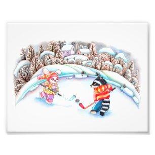 Hockey Fun Foto Afdruk