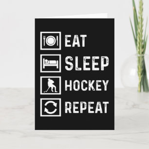 Hockey Funny Ice Hockey Player Field Gift Idee Kaart