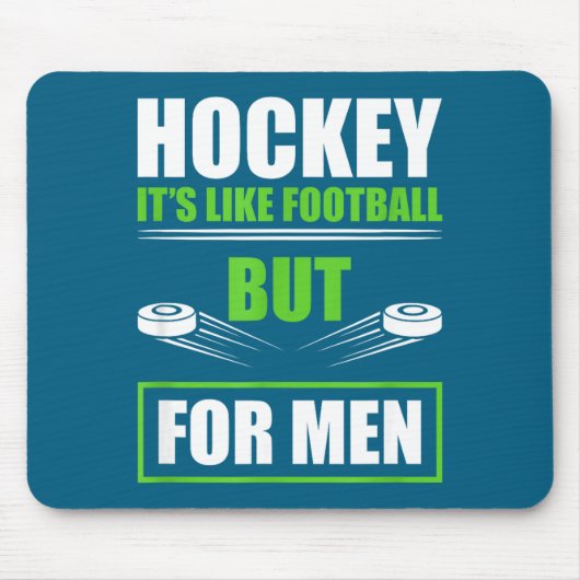 Hockey Funny Quotes Fathersday Mens Hockey  Muismat (Voorkant)