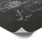 Hockey Game Board 1937 Patent Art - Chalkboard Poster (Hoek)
