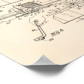 Hockey Game Board 1937 Patent Art - Old Peper Poster (Hoek)