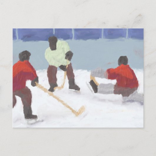 Hockey Game, Briefkaart (Voorkant)