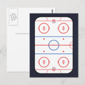 Hockey Game Companion Carbon Fibre Style Briefkaart (Voorkant / Achterkant)