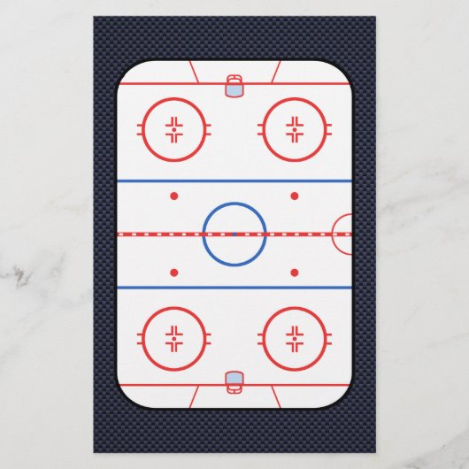 Hockey Game Companion Carbon Fibre Style Briefpapier (Voorkant)