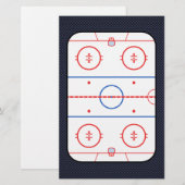 Hockey Game Companion Carbon Fibre Style Briefpapier (Voorkant / Achterkant)