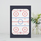 Hockey Game Companion Carbon Fibre Style Briefpapier (Staand voorkant)