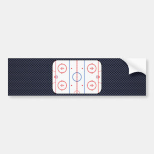 Hockey Game Companion Carbon Fibre Style Bumpersticker