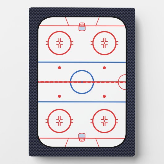 Hockey Game Companion Carbon Fibre Style Fotoplaat (voorkant)
