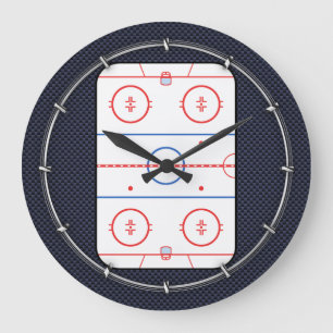 Hockey Game Companion Carbon Fibre Style Grote Klok