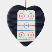 Hockey Game Companion Carbon Fibre Style Keramisch Ornament (Rechts)