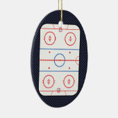 Hockey Game Companion Carbon Fibre Style Keramisch Ornament (Rechts)