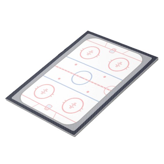 Hockey Game Companion Carbon Fibre Style Notitieblok (Schuin)