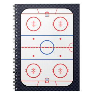 Hockey Game Companion Carbon Fibre Style Notitieboek