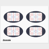 Hockey Game Companion Carbon Fibre Style Ovale Sticker (Vel)
