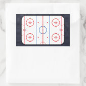 Hockey Game Companion Carbon Fibre Style Rechthoekige Sticker (Tas)