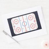 Hockey Game Companion Carbon Fibre Style Rechthoekige Sticker (Envelop)