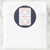 Hockey Game Companion Carbon Fibre Style Ronde Sticker (Tas)