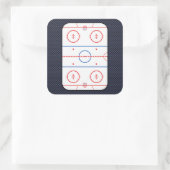 Hockey Game Companion Carbon Fibre Style Vierkante Sticker (Tas)
