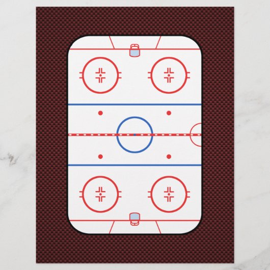 Hockey Game Companion Rink Diagram (Voorkant)