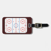 Hockey Game Companion Rink Diagram Bagagelabel (Voorkant horizontaal)
