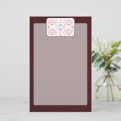 Hockey Game Companion Rink Diagram Briefpapier (Staand voorkant)