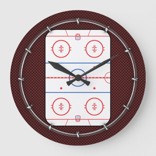 Hockey Game Companion Rink Diagram Grote Klok (Voorkant)