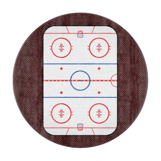 Hockey Game Companion Rink Diagram Snijplank (Voorkant)