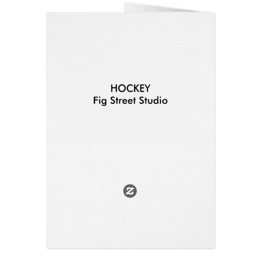 Hockey Game geeft tekst uit (Achterkant)