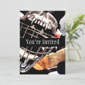 Hockey Gear Grunge Style Kaart (Staand voorkant)