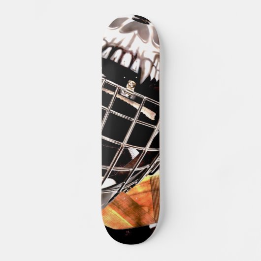 Hockey Gear Grunge Style Persoonlijk Skateboard (Voorkant)