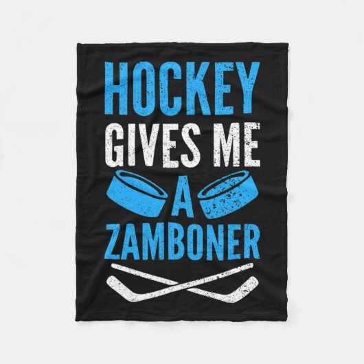 Hockey geeft me een Zamboner Fleece Deken (Voorkant)