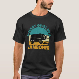 Hockey geeft me een Zamboner Funny Hockey Retro Vi T-shirt