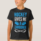 Hockey geeft me een Zamboner T-shirt (Voorkant)