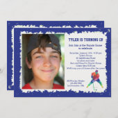 Hockey Geometrics Fotouitnodiging Kaart (Voorkant / Achterkant)