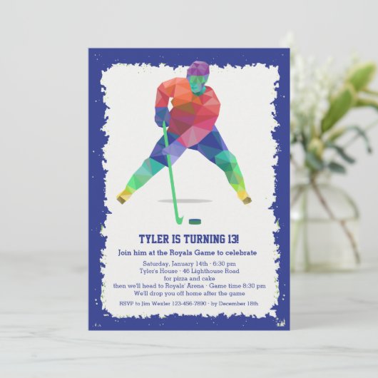 Hockey Geometrics Kaart (Staand voorkant)