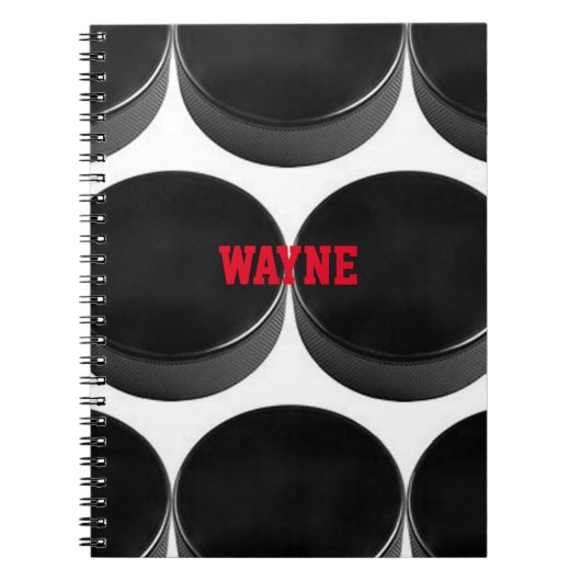 Hockey gepersonaliseerd Notitieboek (Voorkant)