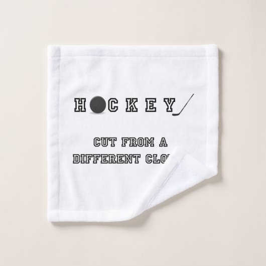 Hockey, gesneden uit een andere doek washandje (Wasdoekje)