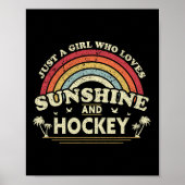 Hockey. Gewoon een meisje dat van zonneschijn en h Poster (Voorkant)