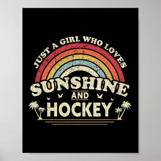 Hockey. Gewoon een meisje dat van zonneschijn en h Poster (Voorkant)