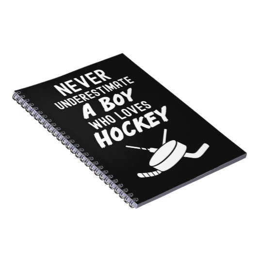 Hockey Gifts For Boys Kids Player Children School Notitieboek (Rechterzijde)