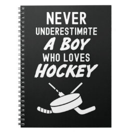 Hockey Gifts For Boys Kids Player Children School Notitieboek