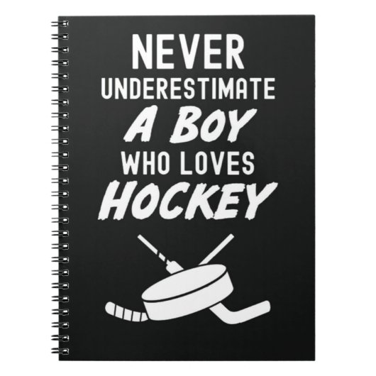 Hockey Gifts For Boys Kids Player Children School Notitieboek (Voorkant)